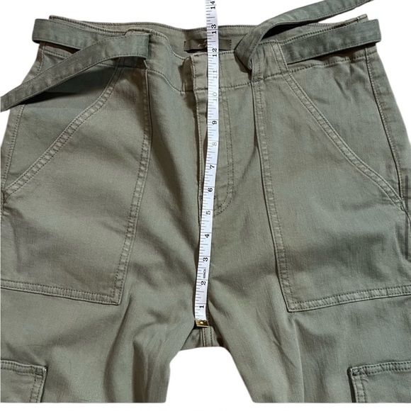 7‎ For All Mankind women’s  Cargo Pants M Green Flap Pockets Casual size 30 NWOT - Picture 9 of 14